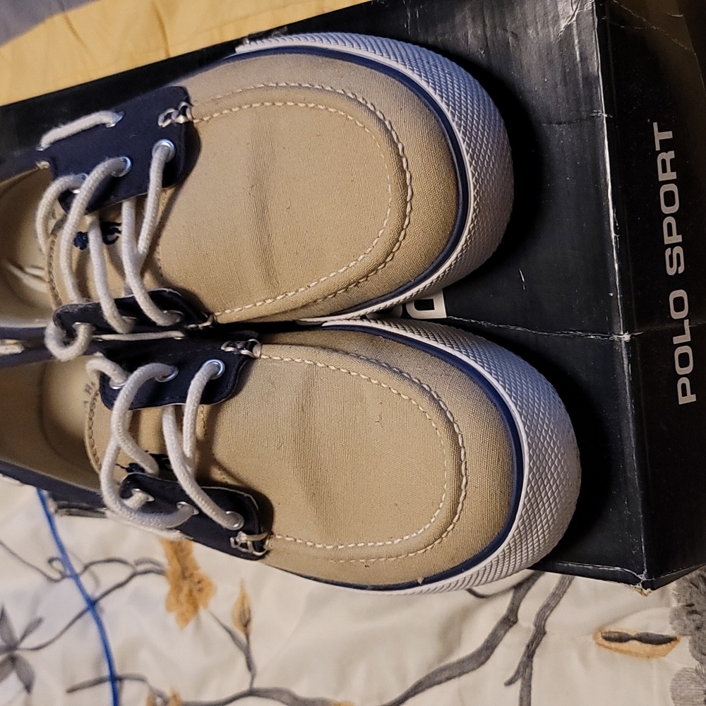 Polo sport boat shoe.